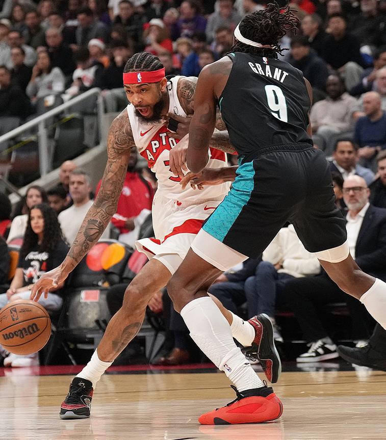 北美世界杯-赛季最低！开拓者43-50猛龙，杨瀚森6分钟3篮板！